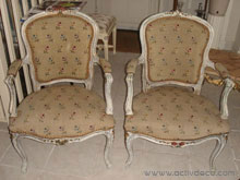 Restauration Fauteuil Style Louis XV